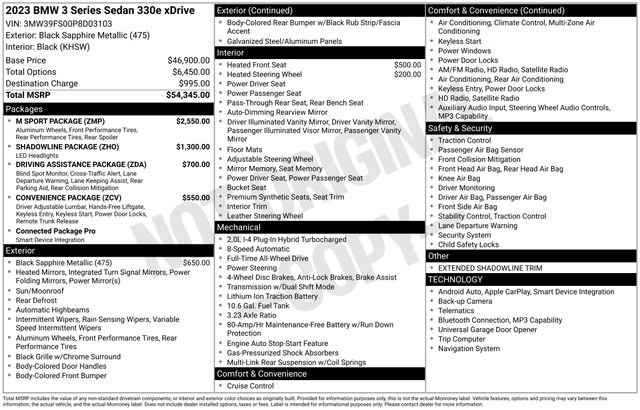 Used 2023 BMW 330e xDrive w/ M Sport Package AWD/4WD image 7