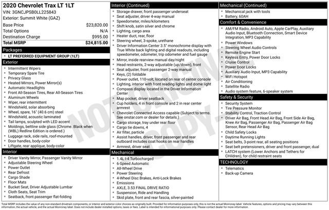 Used 2020 Chevrolet Trax LT AWD/4WD image 15