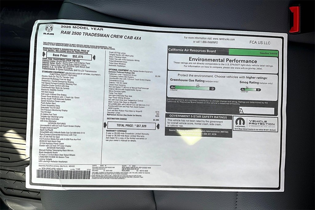 New 2026 RAM 2500 Tradesman image 14