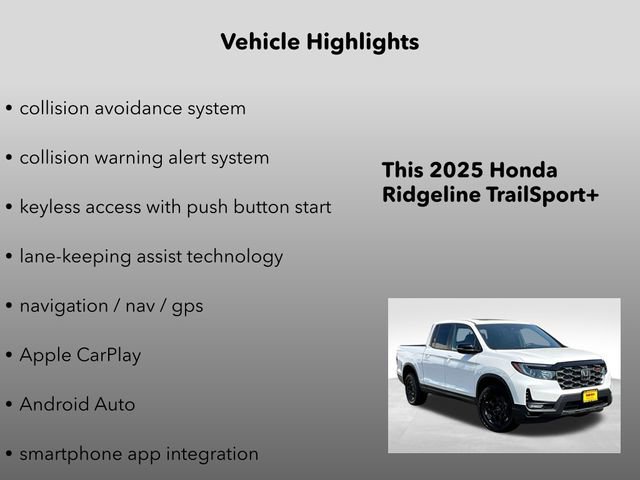 New 2025 Honda Ridgeline TrailSport+ image 10
