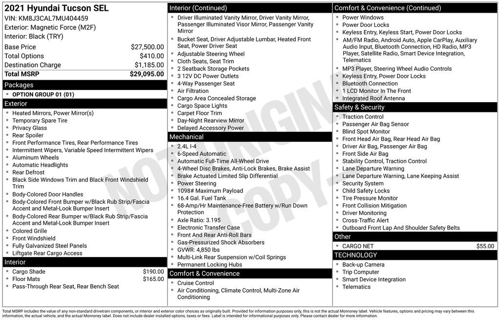 Used 2021 Hyundai Tucson SEL image 25