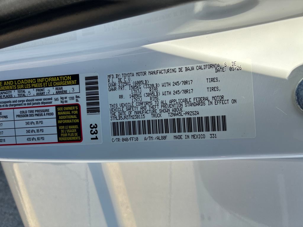 New 2026 Toyota Tacoma SR5 image 46