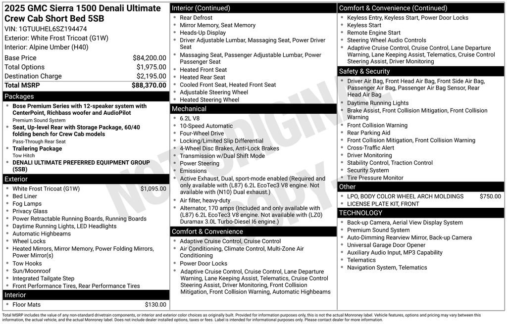 Certified 2025 GMC Sierra 1500 Denali Ultimate AWD/4WD image 28