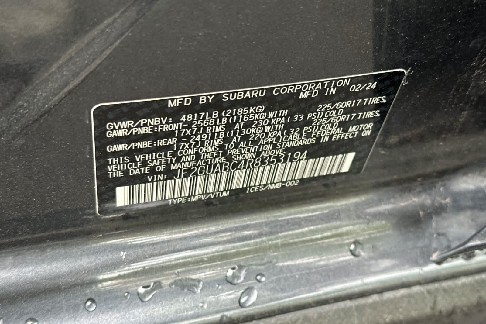 Used 2024 Subaru Crosstrek 2.0i AWD/4WD image 28
