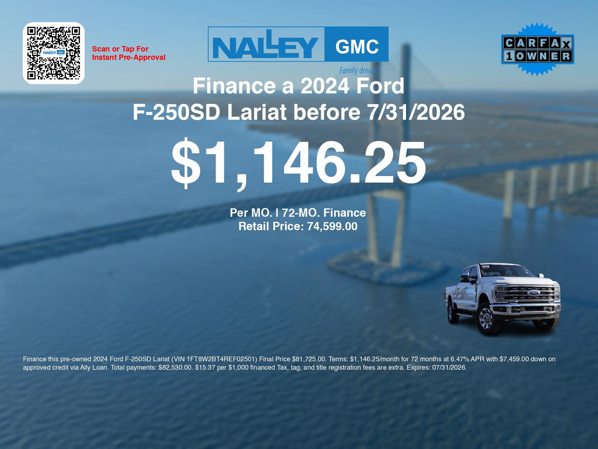 Used 2024 Ford F250 Lariat w/ Chrome Package AWD/4WD image 3