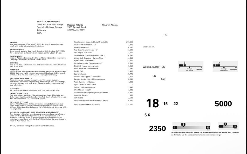 Used 2019 McLaren 720S Performance image 3