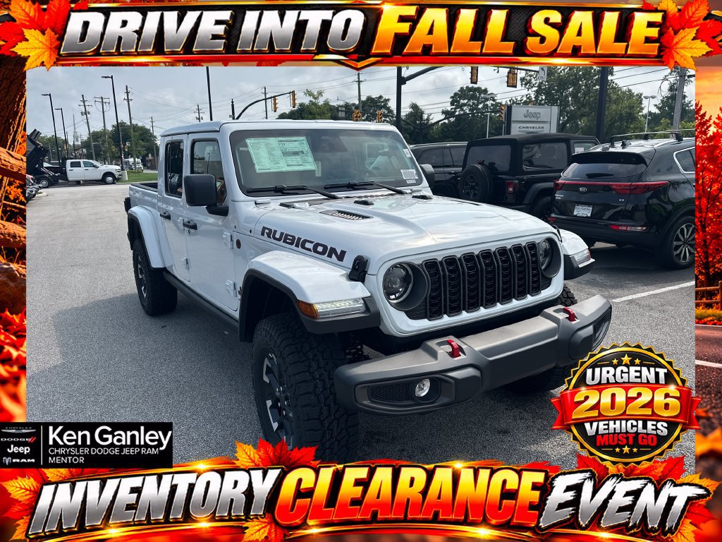 New 2026 Jeep Gladiator Rubicon w/ Steel Power Dome Hood Package