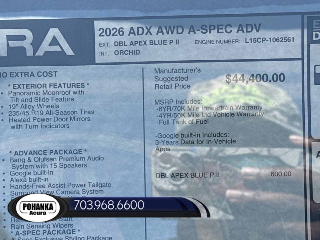 New 2026 Acura ADX A-Spec w/ Advance Package AWD/4WD image 37