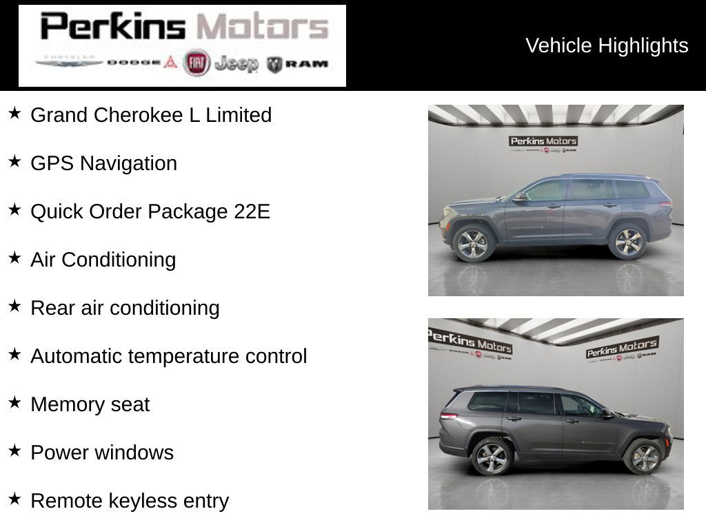 Used 2021 Jeep Grand Cherokee L Limited AWD/4WD image 9