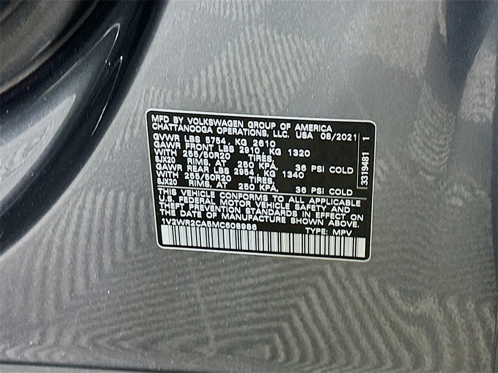 Used 2021 Volkswagen Atlas SE image 35