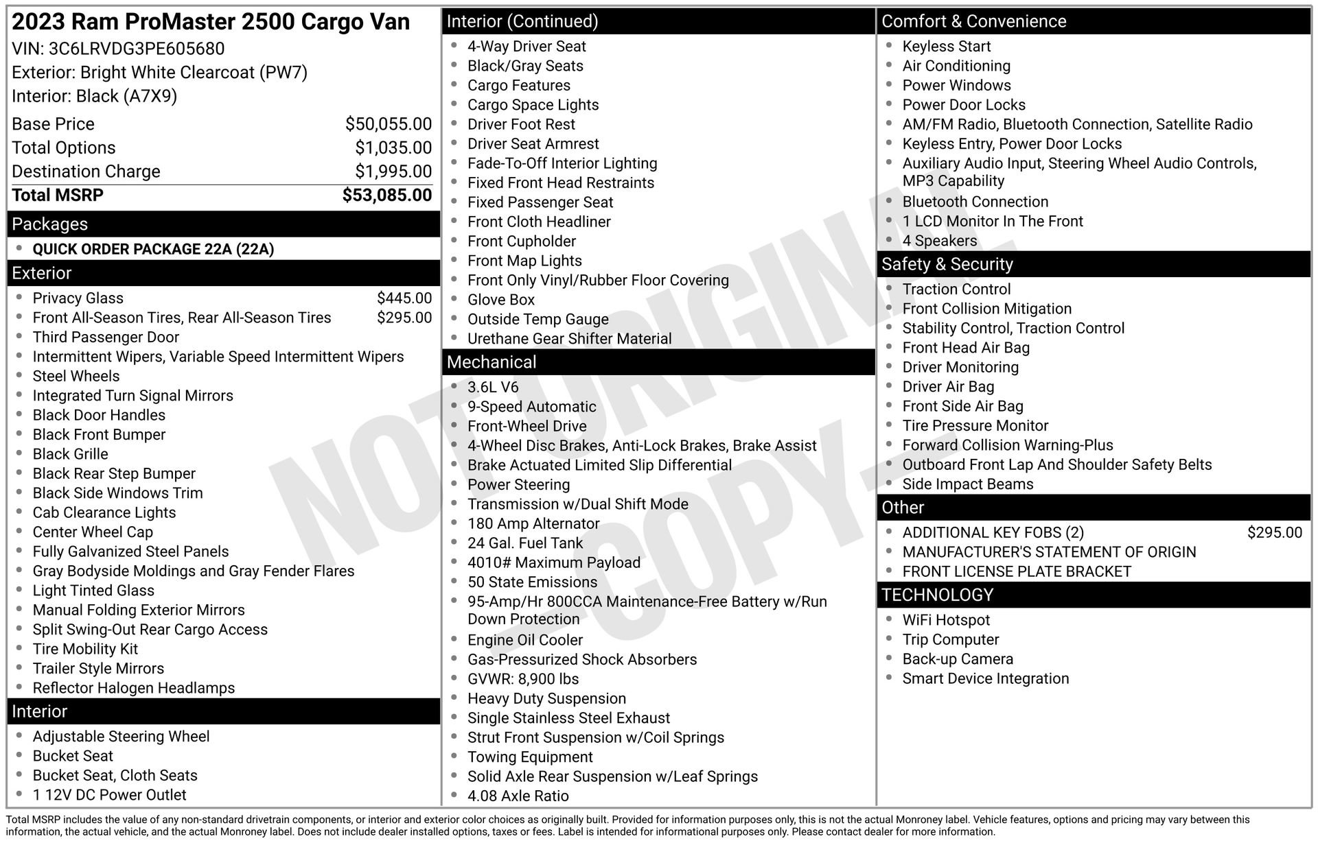 Used 2023 RAM ProMaster 2500 image 5
