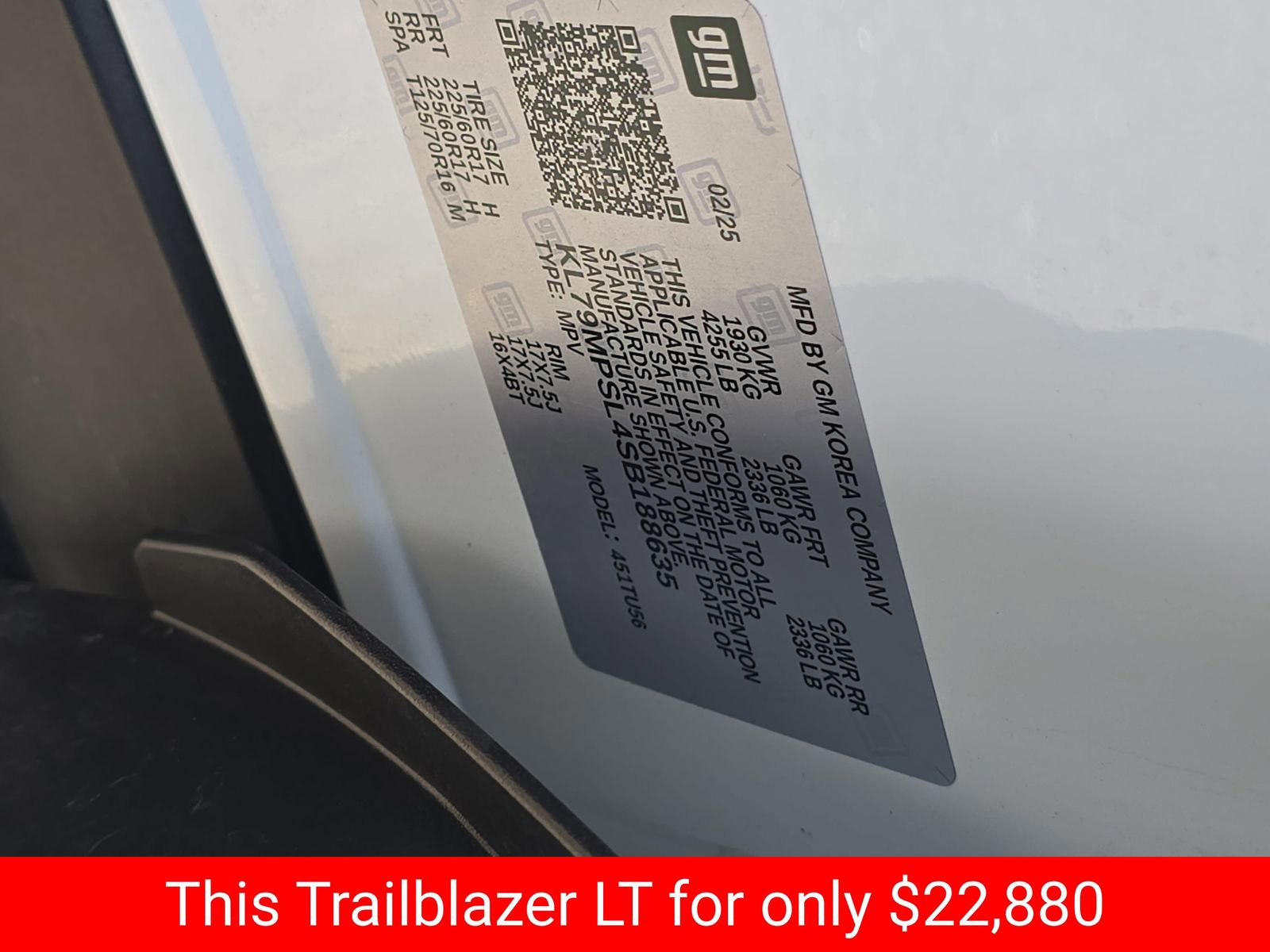 Used 2025 Chevrolet TrailBlazer LT FWD image 39