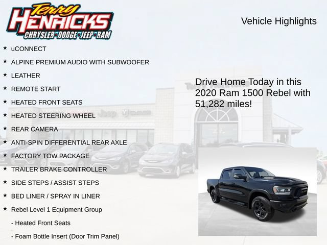 Used 2020 RAM 1500 Rebel w/ Level 1 Equipment Group AWD/4WD image 4