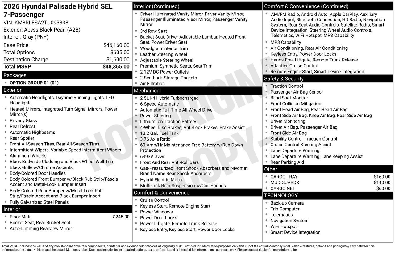 New 2026 Hyundai Palisade SEL AWD/4WD image 32