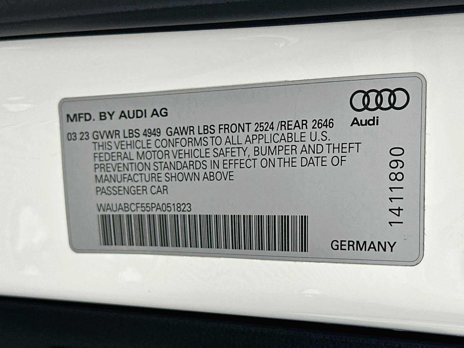 Certified 2023 Audi A5 2.0T Premium w/ Convenience Package AWD/4WD image 30