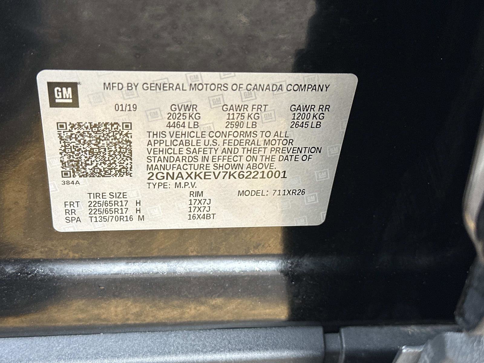 Certified 2019 Chevrolet Equinox LT image 17