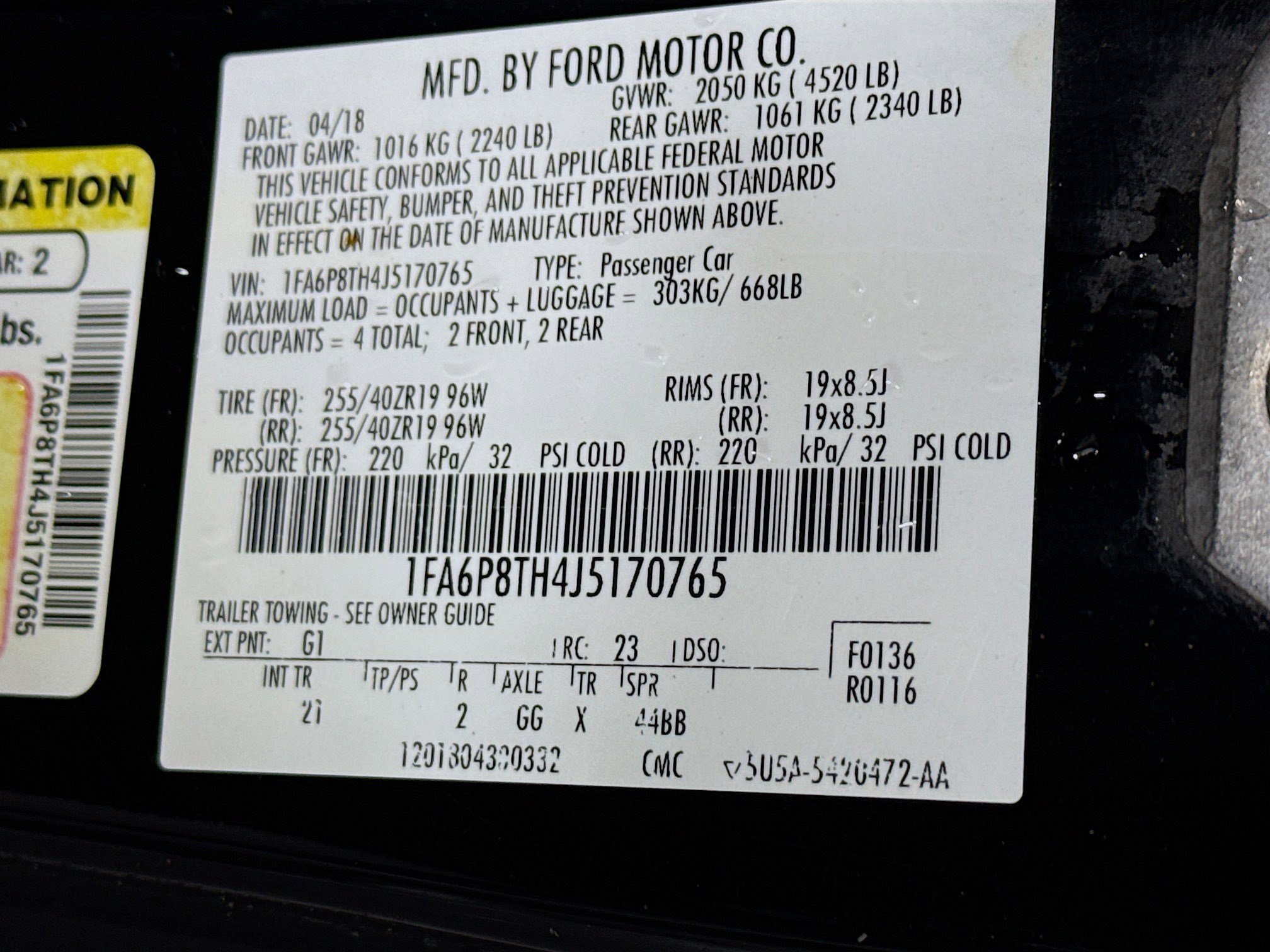 Used 2018 Ford Mustang EcoBoost w/ Equipment Group 101A image 38