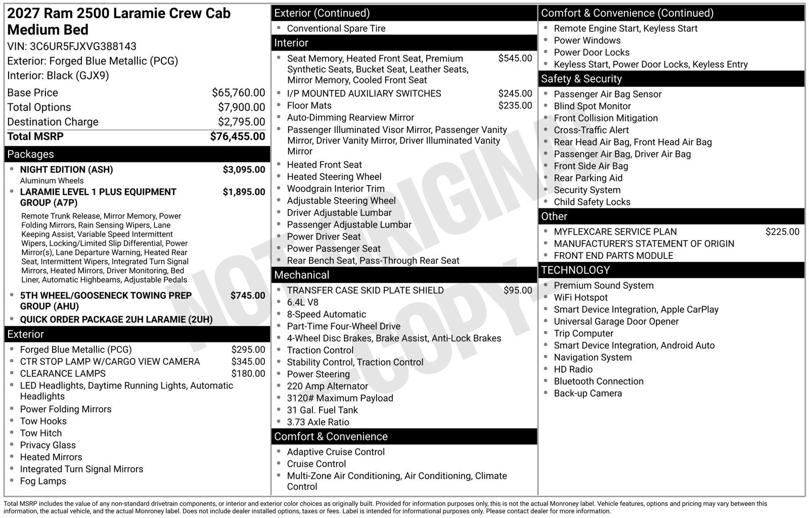 New 2027 RAM 2500 Laramie w/ Night Edition AWD/4WD image 36