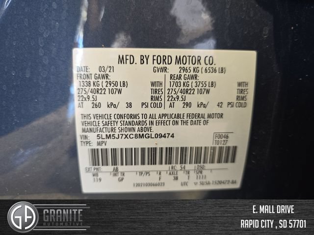 Used 2021 Lincoln Aviator Reserve w/ Equipment Group 202A AWD/4WD image 31