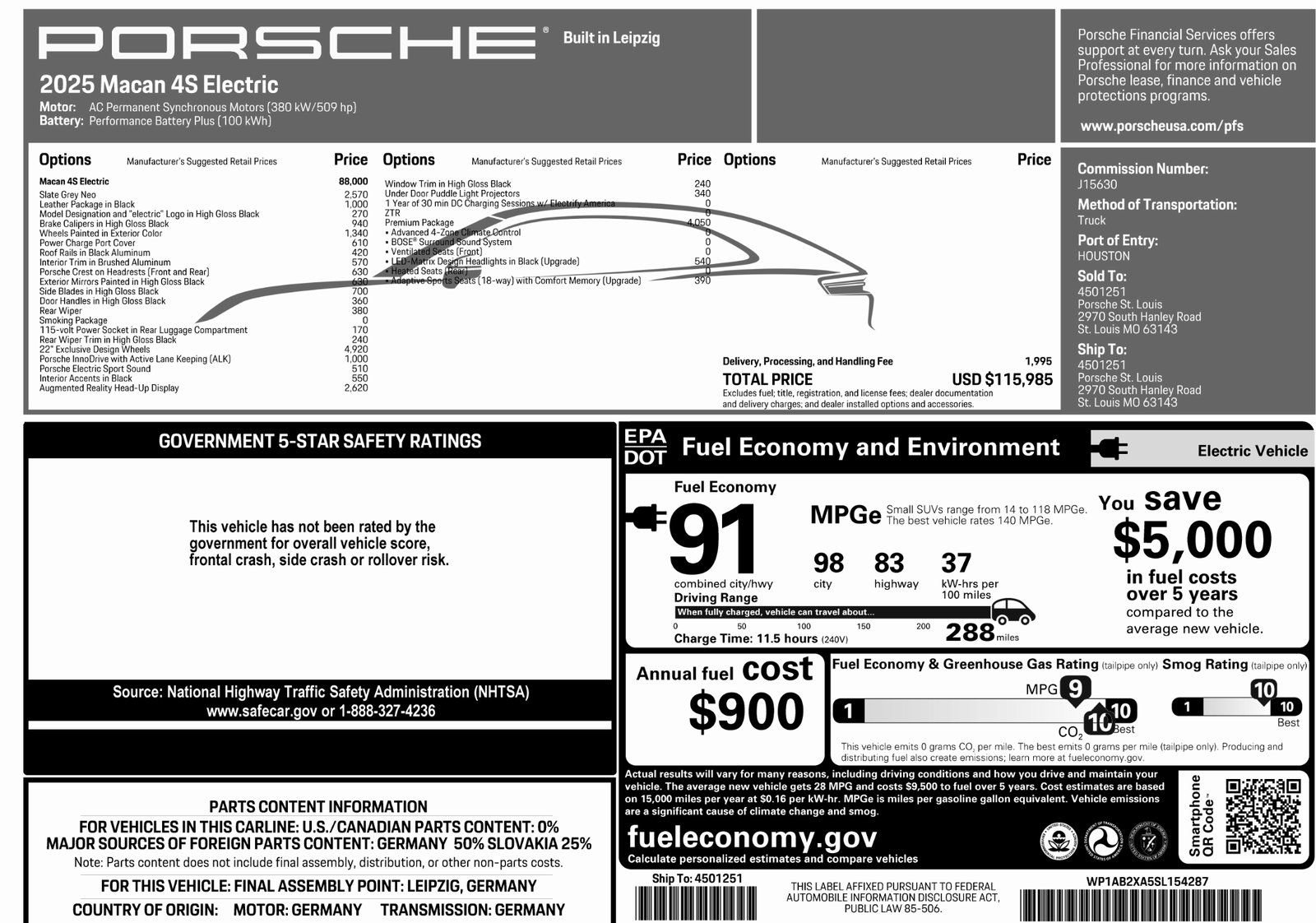 New 2025 Porsche Macan 4S Electric image 53
