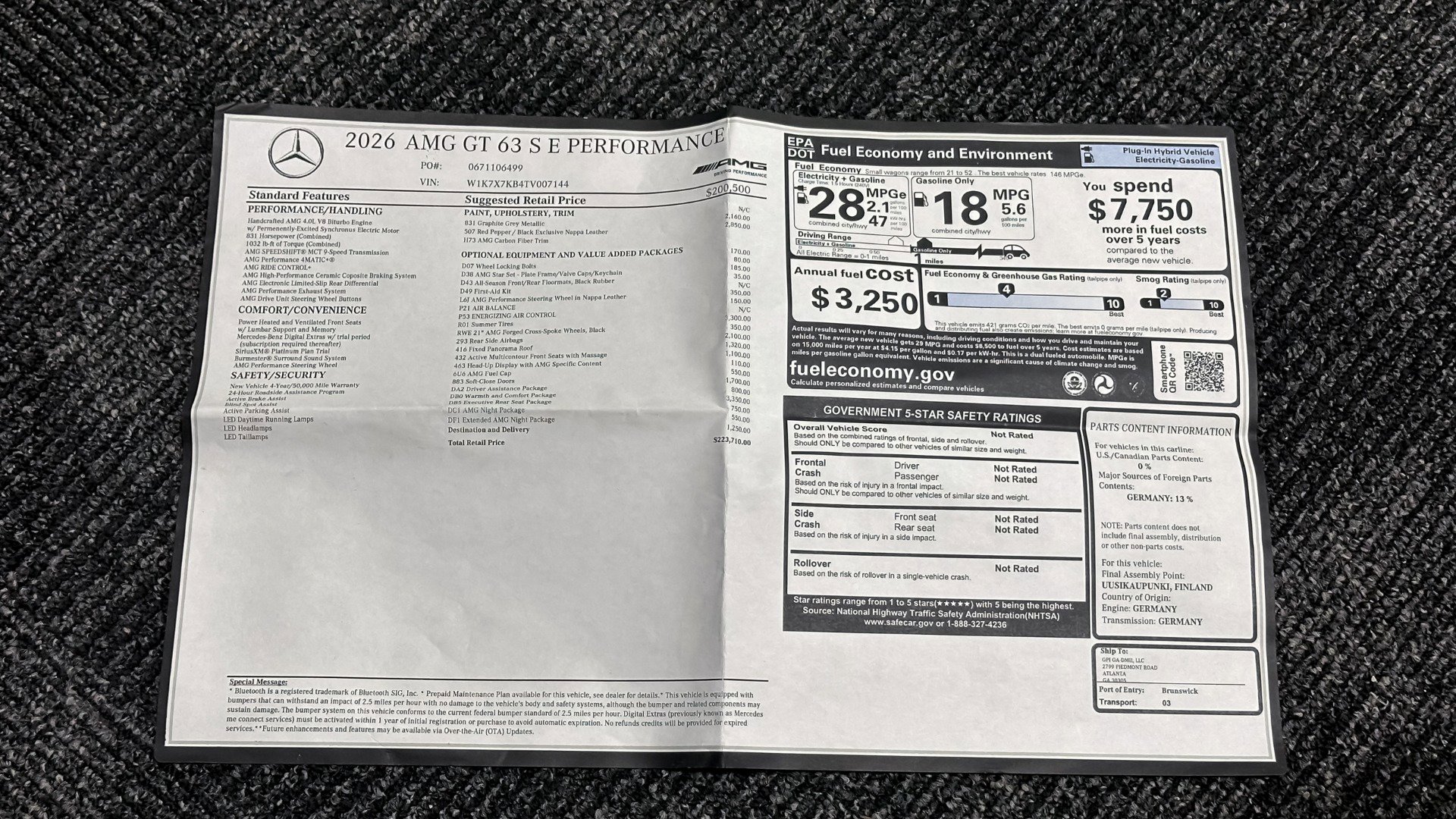 Used 2026 Mercedes-Benz AMG GT 63 S image 94