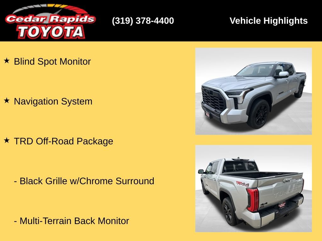 Used 2023 Toyota Tundra Limited w/ TRD Off-Road Package AWD/4WD image 31