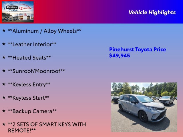 Certified 2025 Toyota Sienna XSE w/ XSE Plus Package AWD/4WD image 31