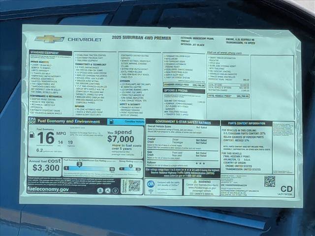 New 2025 Chevrolet Suburban Premier w/ Sun And Tow Package image 18