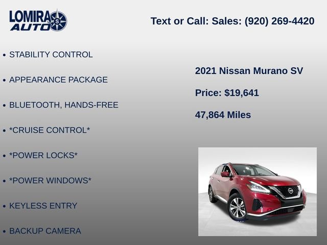Used 2021 Nissan Murano SV AWD/4WD image 8