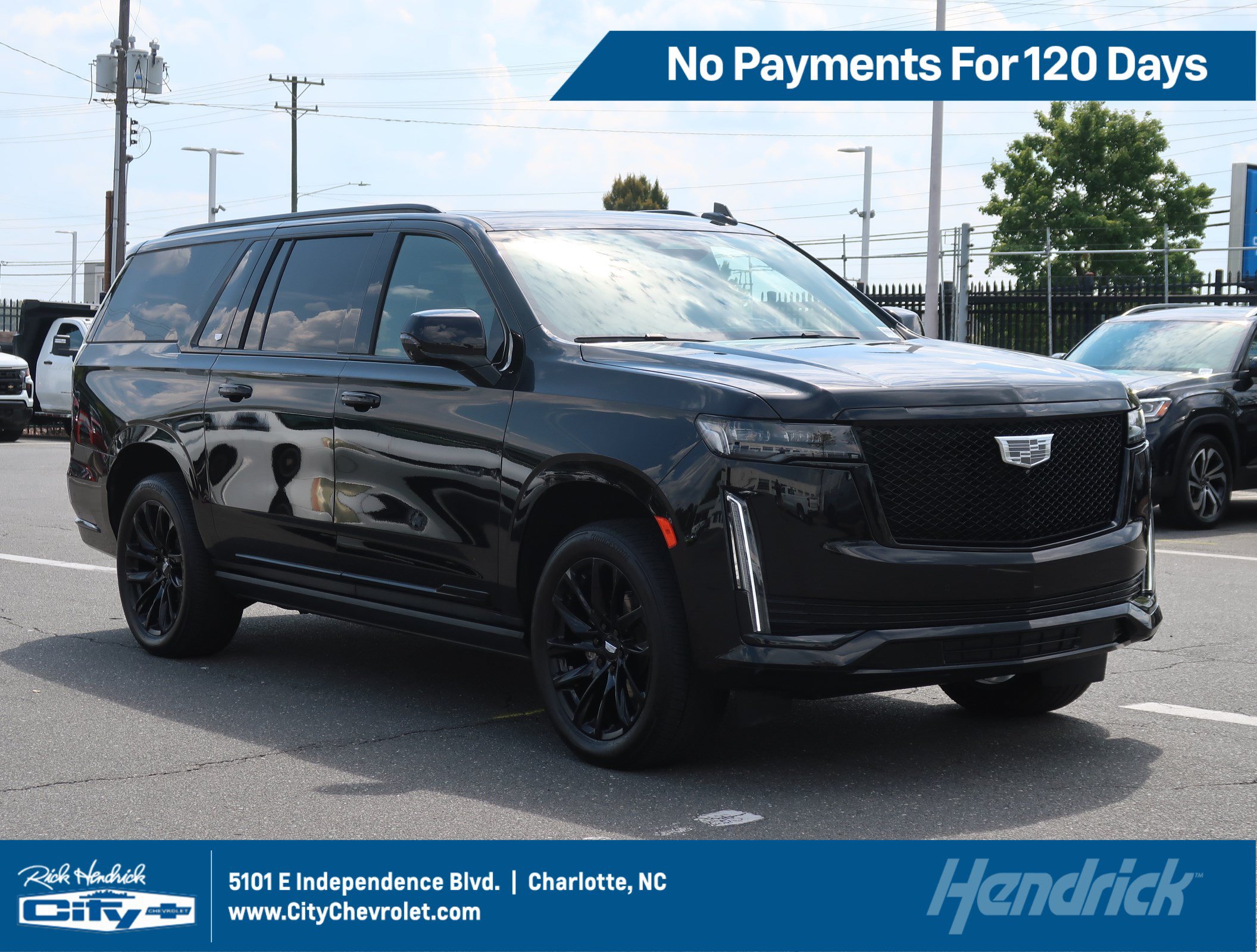 Used 2023 Cadillac Escalade ESV Sport w/ LPO, ONYX Package AWD/4WD image 1