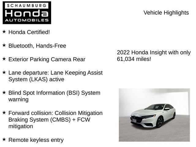Used 2022 Honda Insight EX image 7