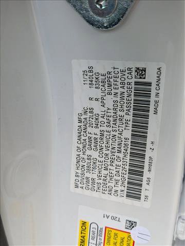 New 2026 Honda Civic Sport image 18