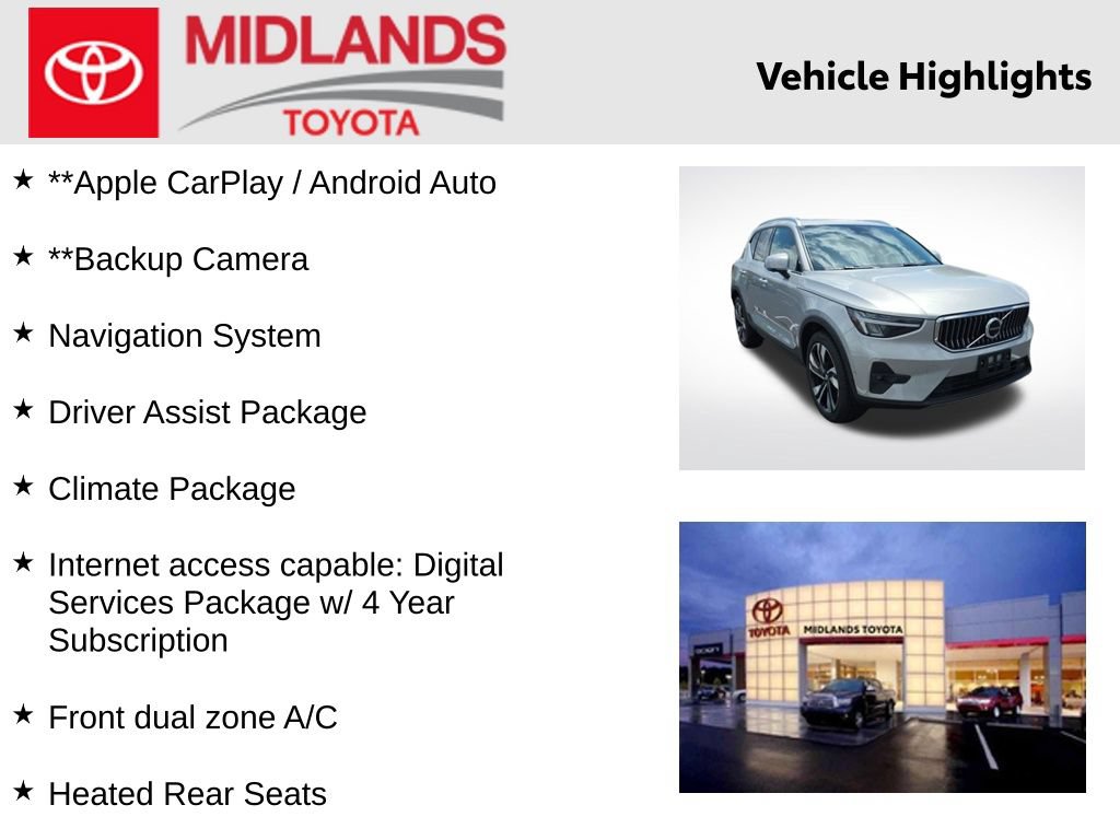 Used 2023 Volvo XC40 B5 Plus w/ Driver Assist Package AWD/4WD image 2
