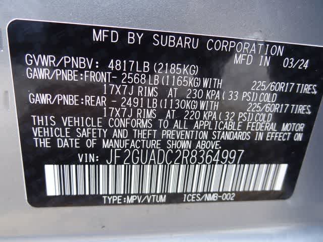 Used 2024 Subaru Crosstrek 2.0i Premium w/ Popular Package #4 AWD/4WD image 32