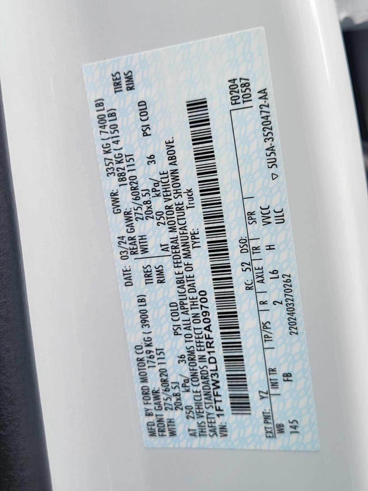 Used 2024 Ford F150 XLT w/ Equipment Group 302A MID AWD/4WD image 35