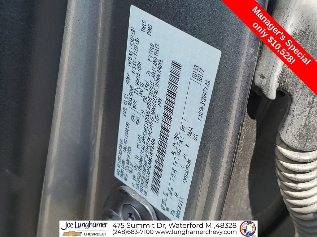 Used 2021 Ford Escape SEL FWD image 33