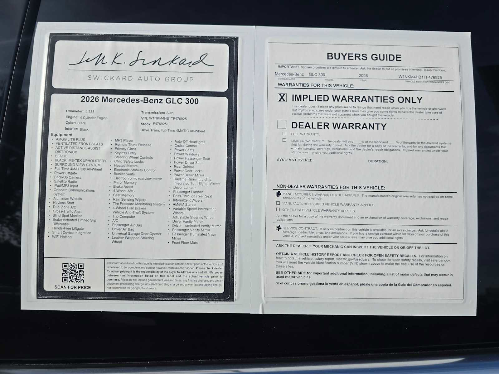 Certified 2026 Mercedes-Benz GLC 300 4MATIC image 19