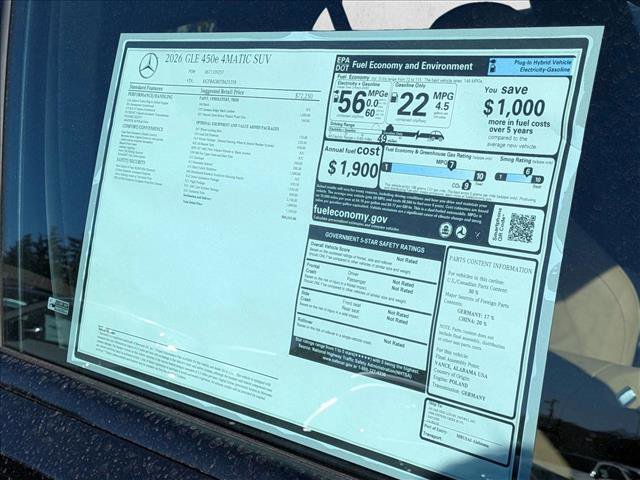 New 2026 Mercedes-Benz GLE 450e 4MATIC image 18