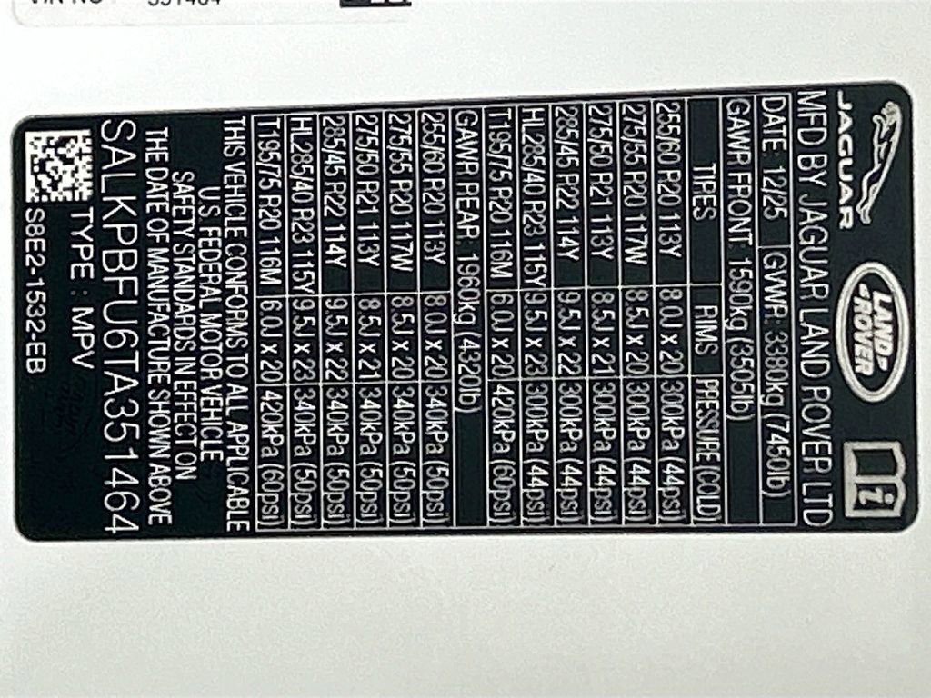 New 2026 Land Rover Range Rover Long Wheelbase SE image 35