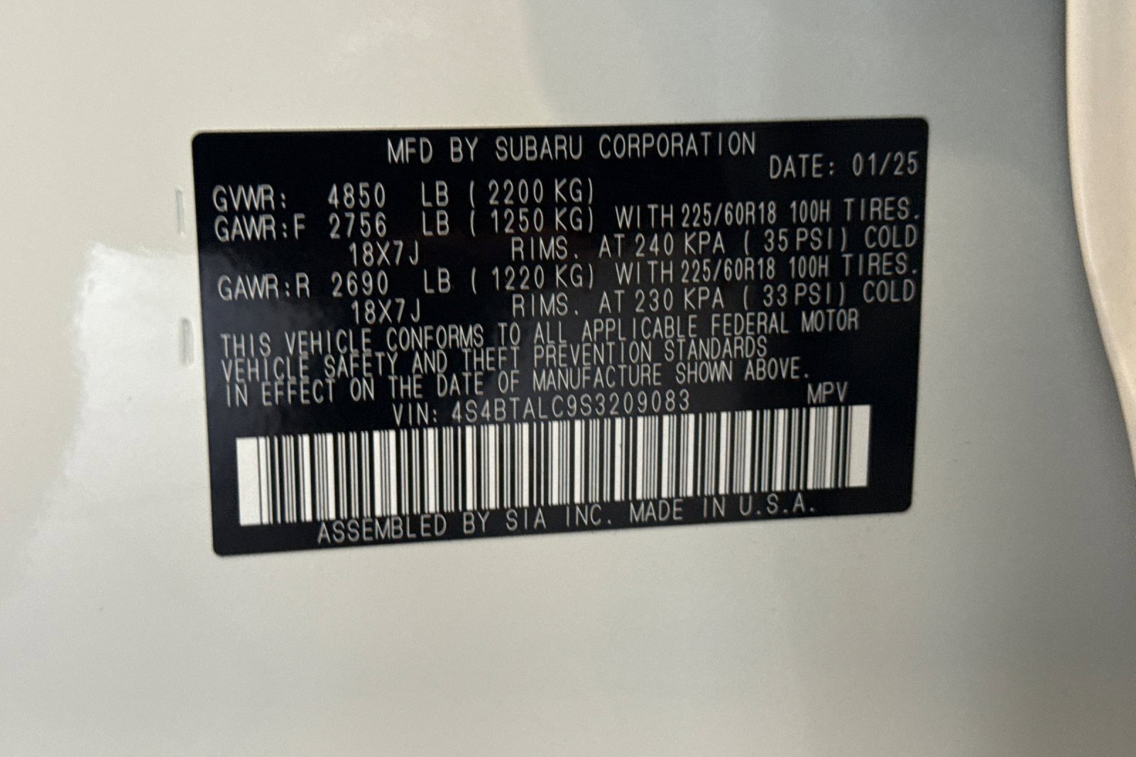 Certified 2025 Subaru Outback Onyx Edition image 28