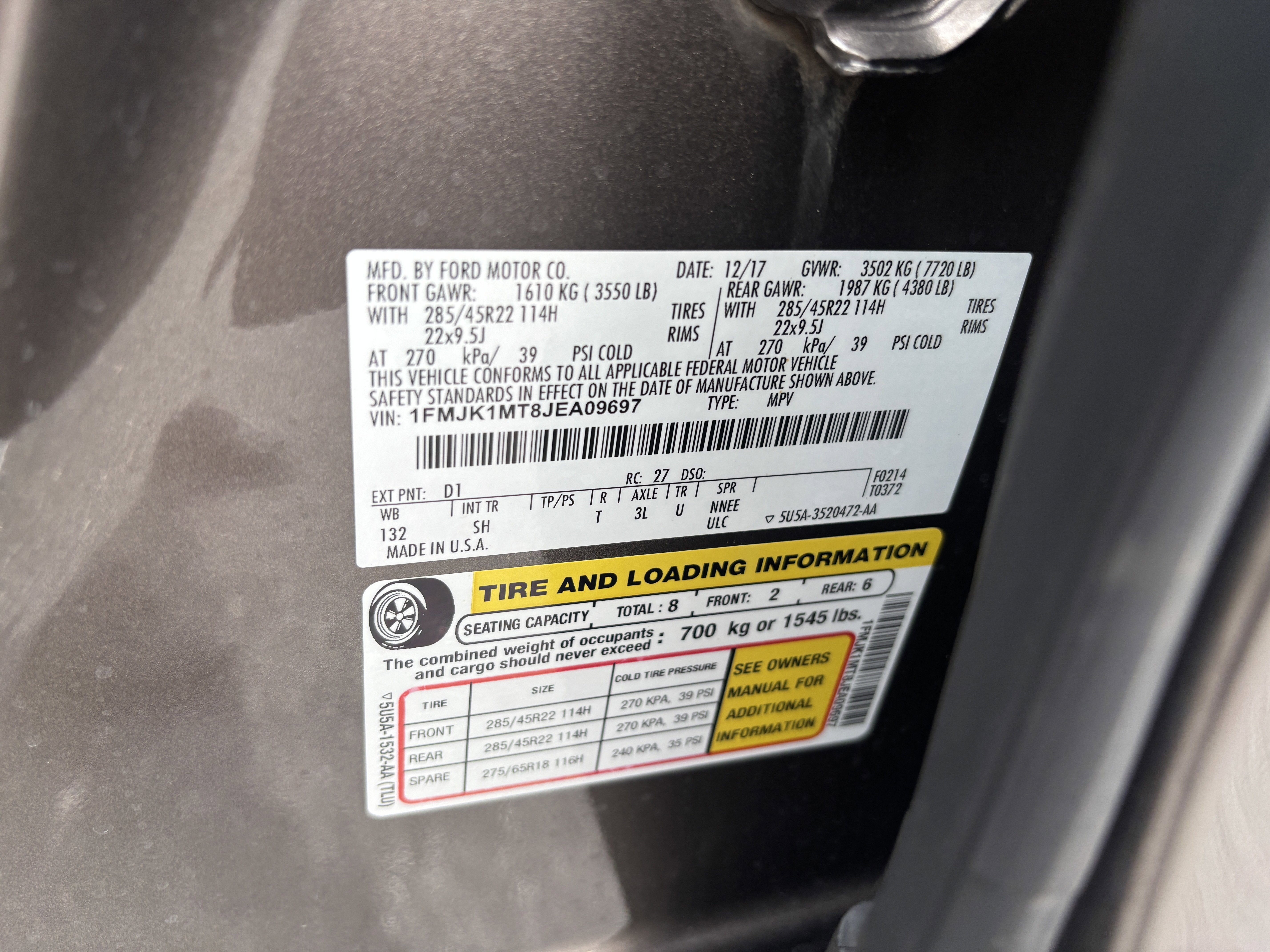 Used 2018 Ford Expedition Max Platinum image 16