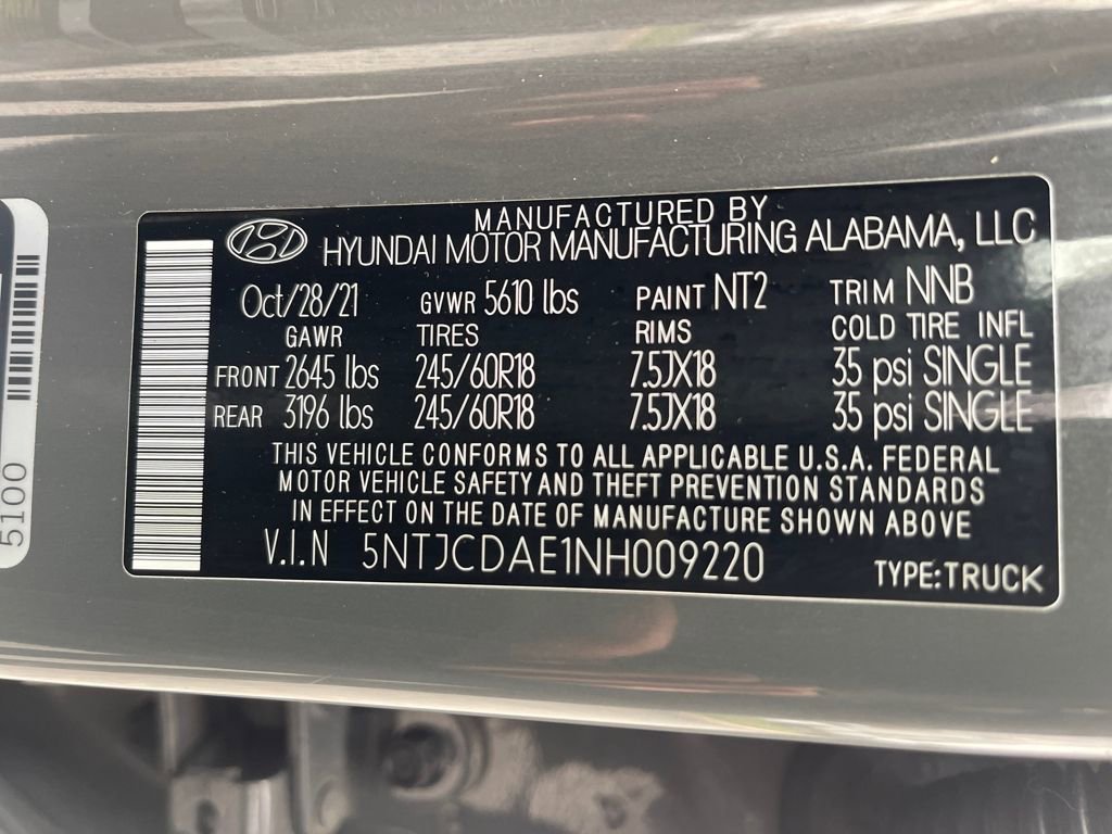 Used 2022 Hyundai Santa Cruz SEL w/ Activity Package image 27