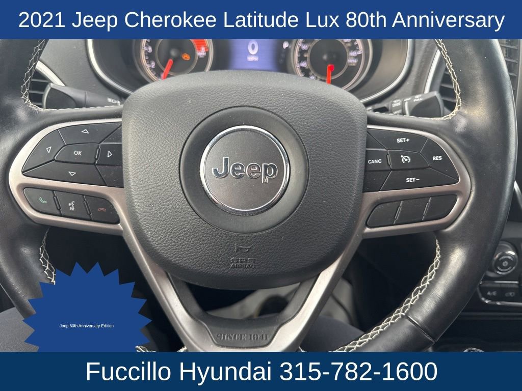 Used 2021 Jeep Cherokee Latitude Lux 80th Anniv w/ Quick Order Package 26U 80TH AWD/4WD image 18