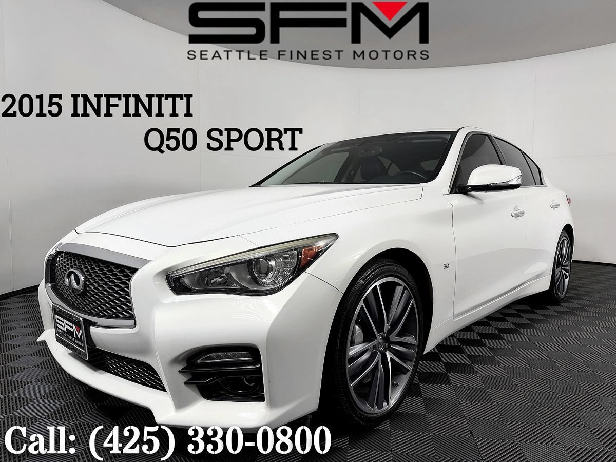 Used 2015 INFINITI Q50 w/ Navigation Package RWD image 1