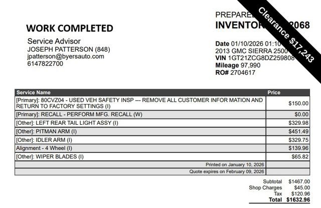 Used 2013 GMC Sierra 2500 W/T image 8