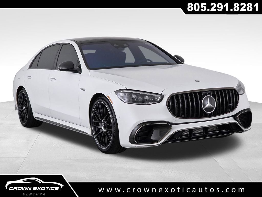 Used 2024 Mercedes-Benz S 63 AMG S w/ Carbon Fiber Exterior Package 360° Tour