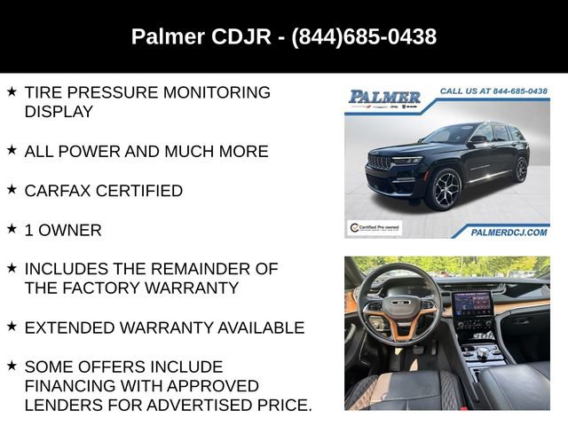 Certified 2022 Jeep Grand Cherokee Summit AWD/4WD image 30
