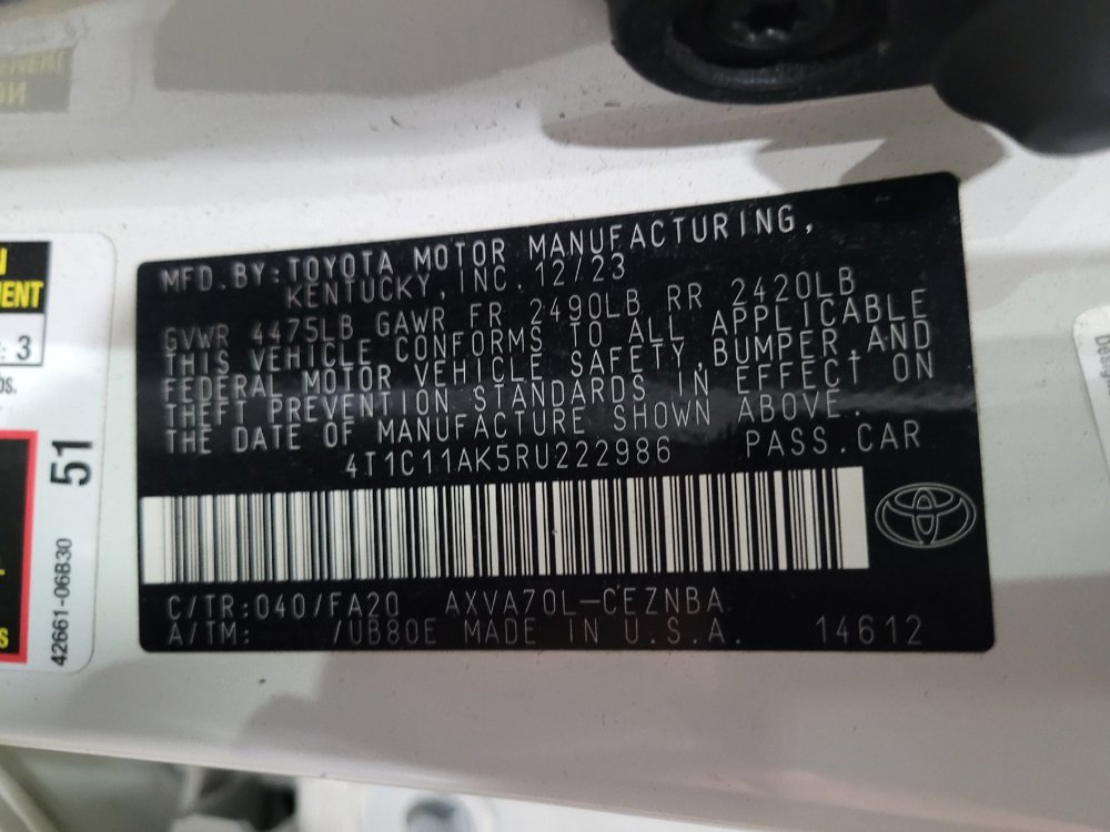 Used 2024 Toyota Camry LE FWD image 33