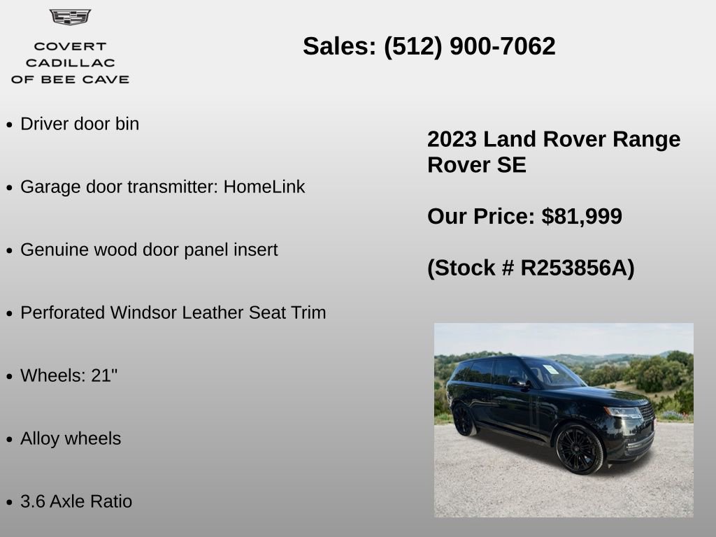 Used 2023 Land Rover Range Rover SE AWD/4WD image 18