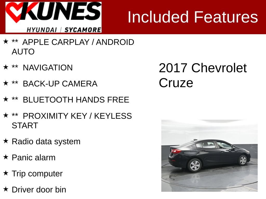 Used 2017 Chevrolet Cruze LS FWD image 2